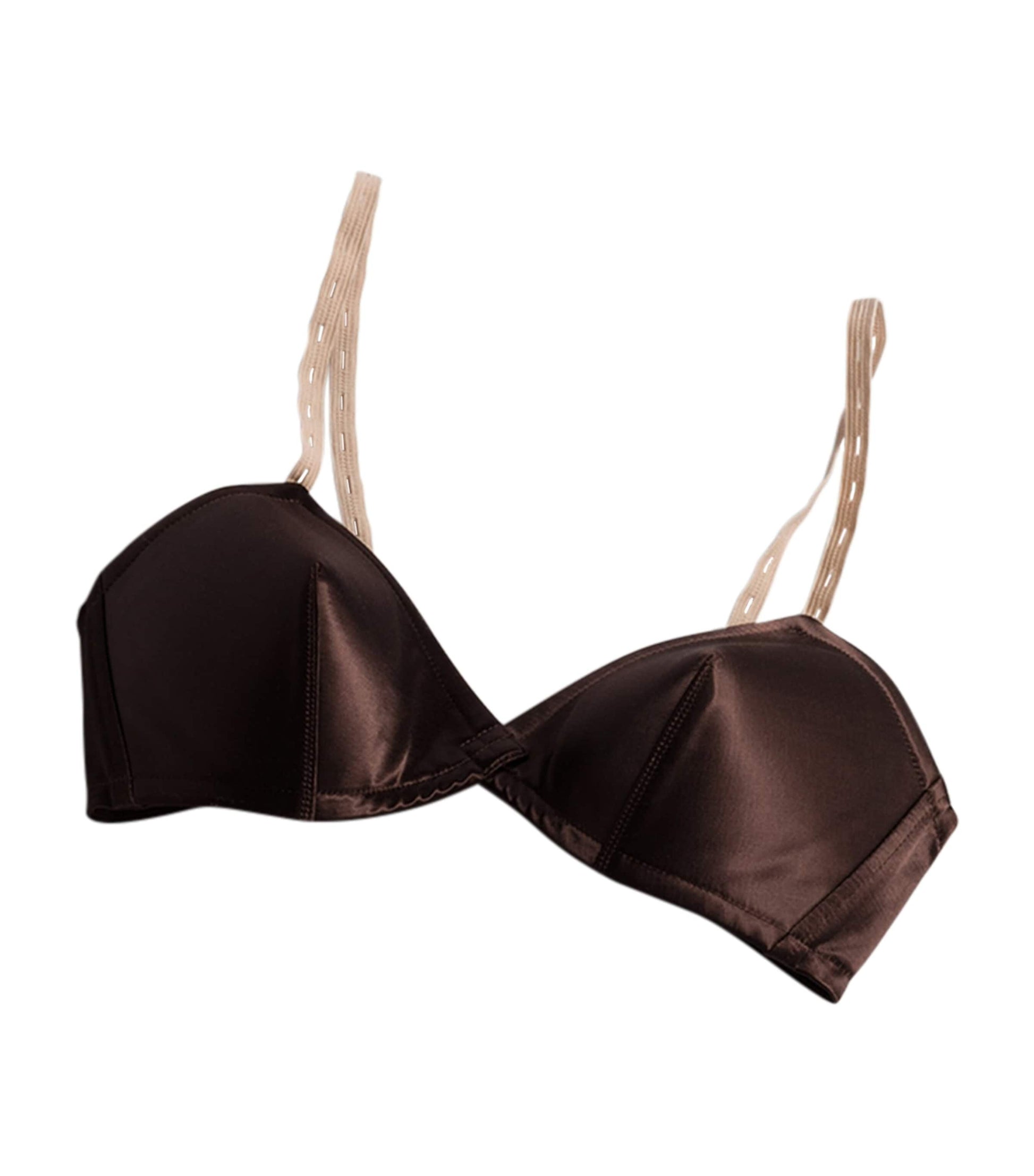 Brown Satin Bra