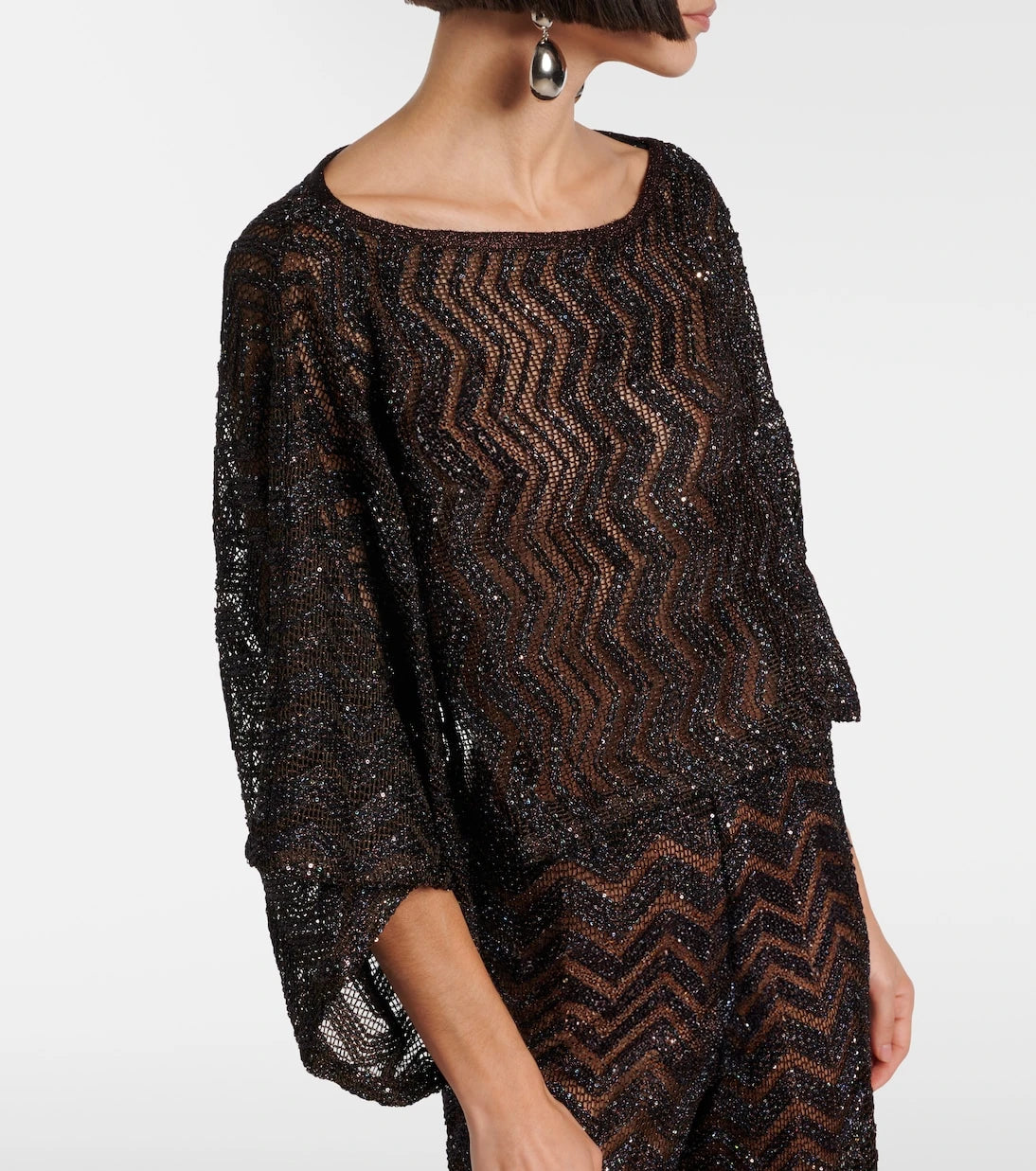 Missoni - Zigzag sequined top