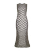 Alaïa Grey Cotton-Blend Midi Dress