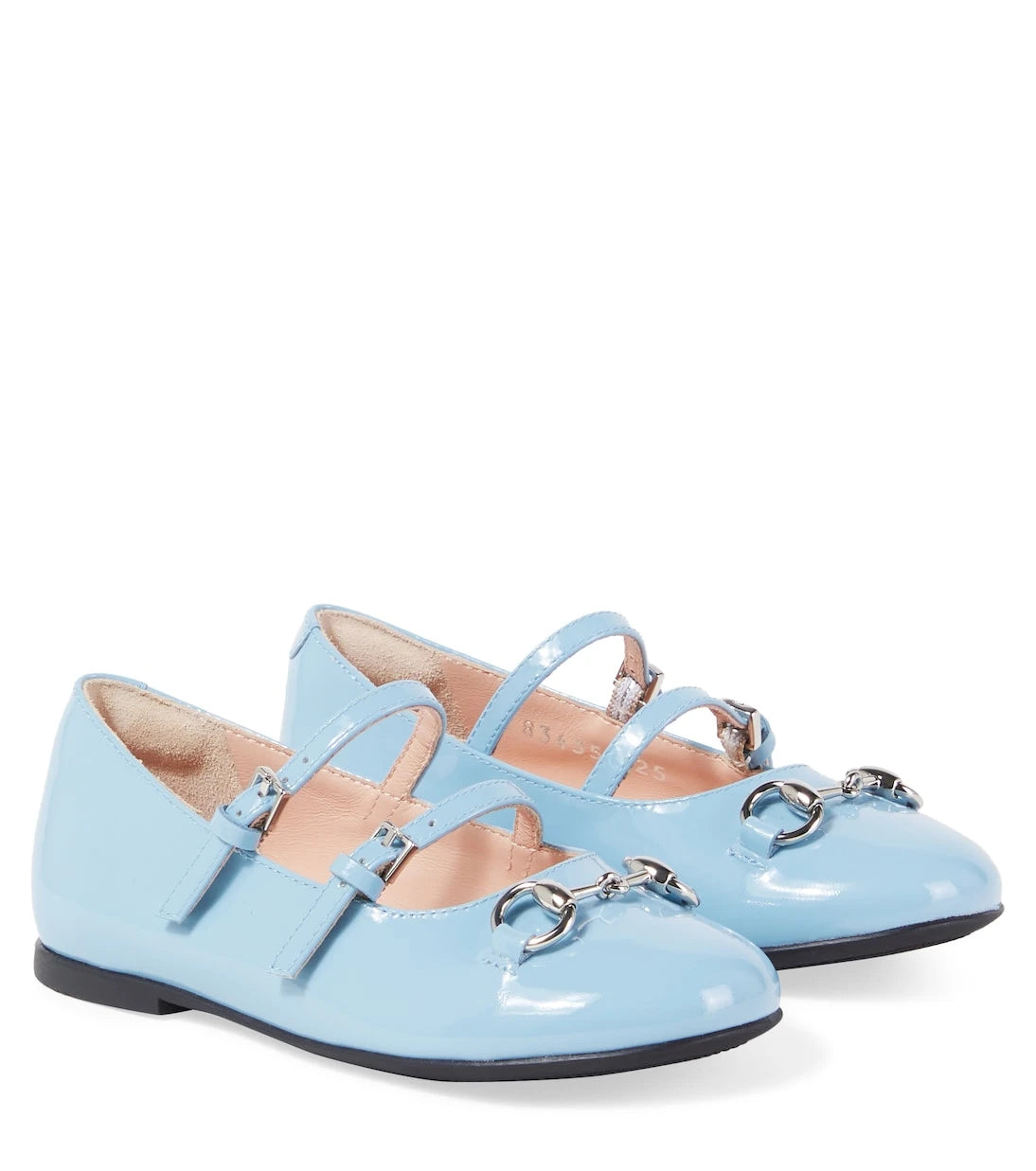 Gucci Kids - Horsebit patent leather ballet flats