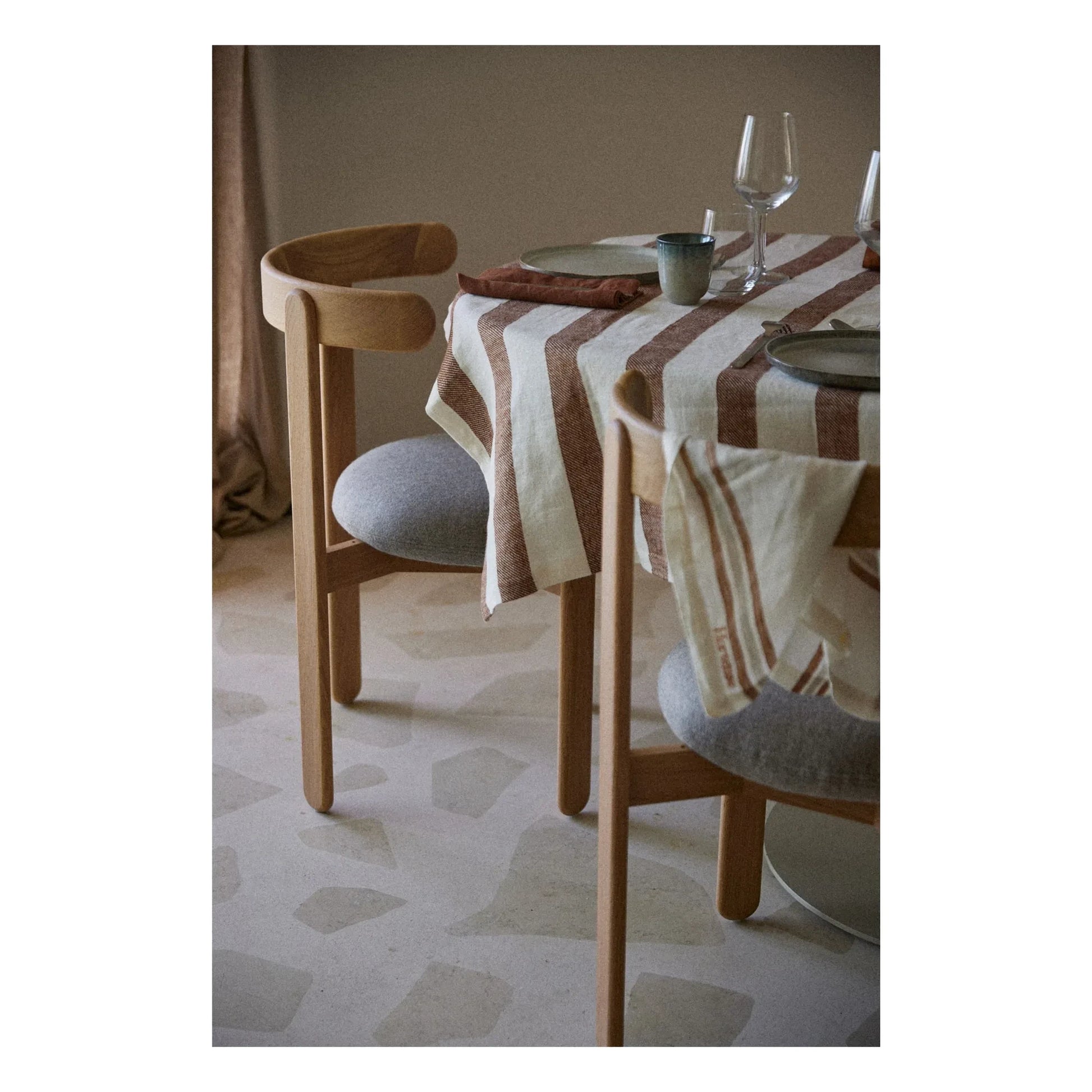 Gabrielle Paris - Bastide linen tablecloth | Terracotta