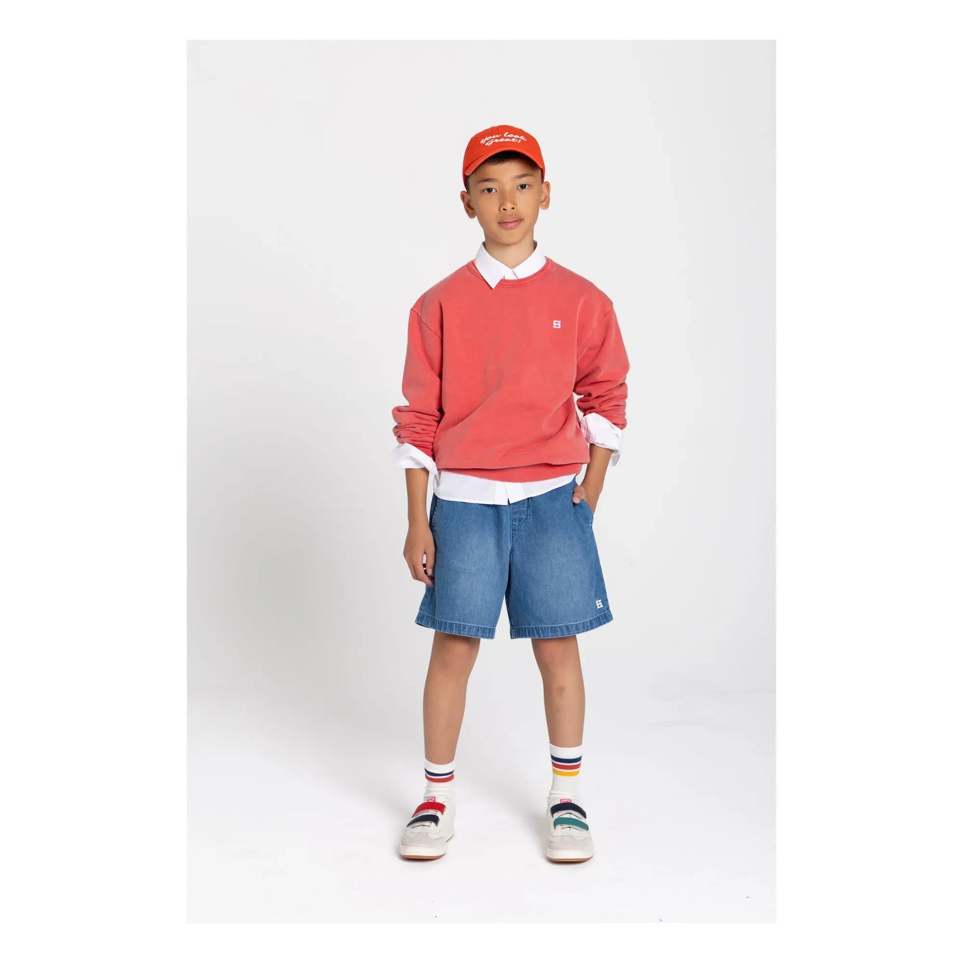 Smallable Kid - Arlo organic cotton sweatshirt | Dark red
