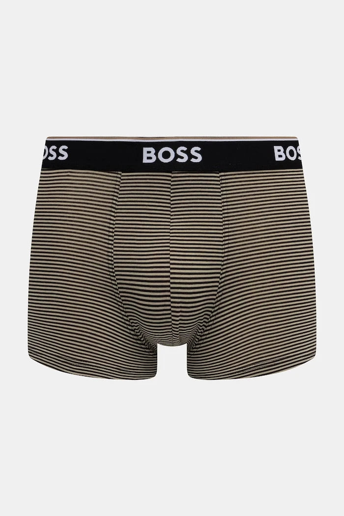 BOSS erkek pamuklu elastan boxer trunk 3P Power Desig 3 adet