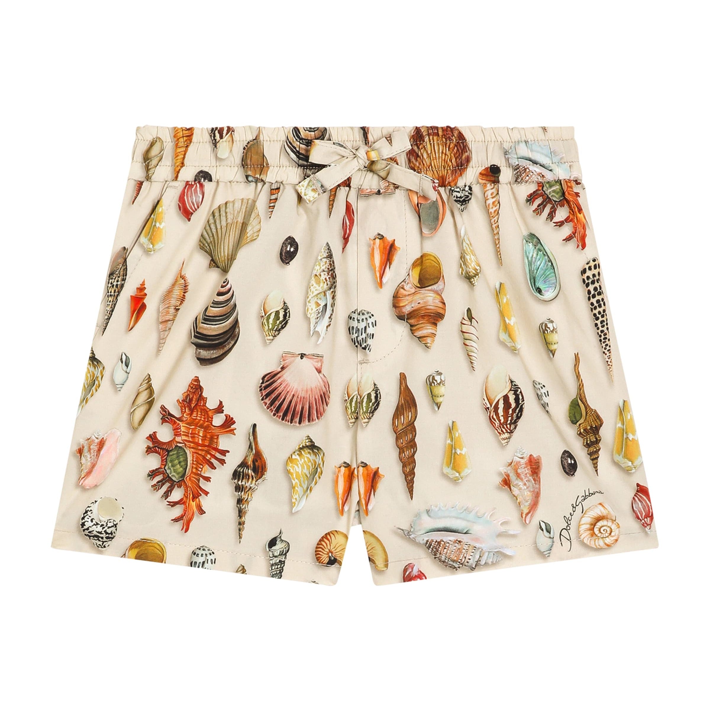 Dolce & Gabbana Kids Seashell Drawstring Shorts (3-36 Months)