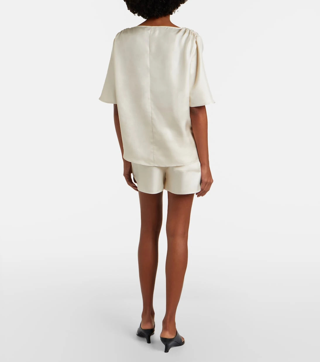 Loulou de Saison - Cabo silk satin shorts