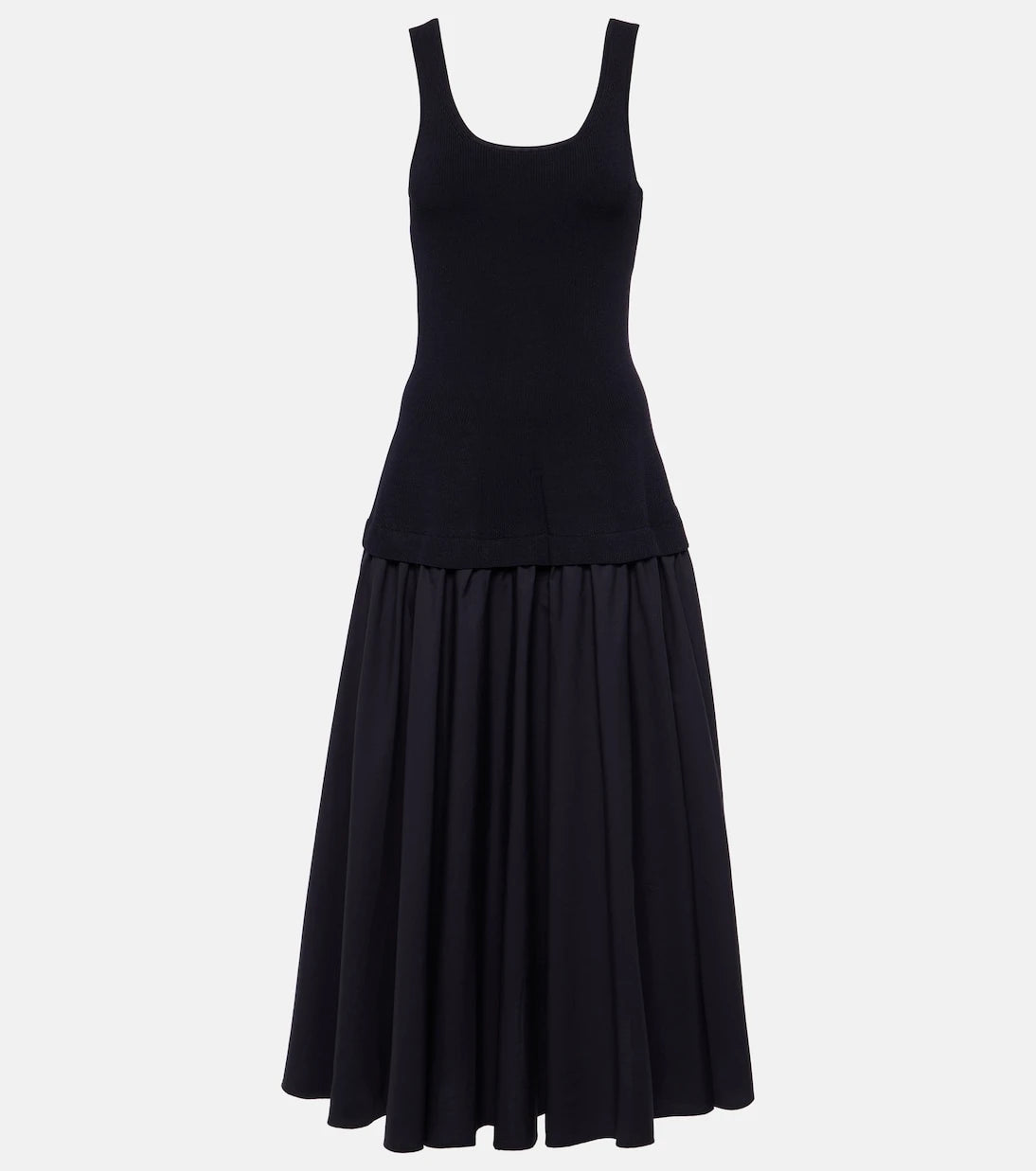 Simkhai - Silas ribbed-knit cotton-blend midi dress