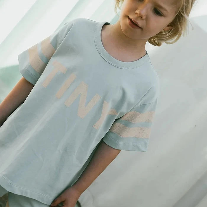 Tinycottons STRIPES LOGO TEE Çocuk Pamuklu Tişört