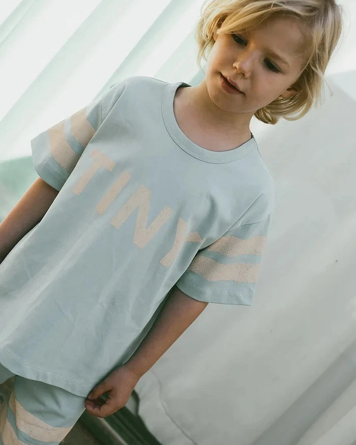 Tinycottons STRIPES LOGO TEE Çocuk Pamuklu Tişört
