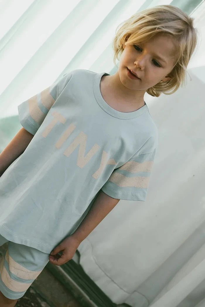 Tinycottons STRIPES LOGO TEE Çocuk Pamuklu Tişört
