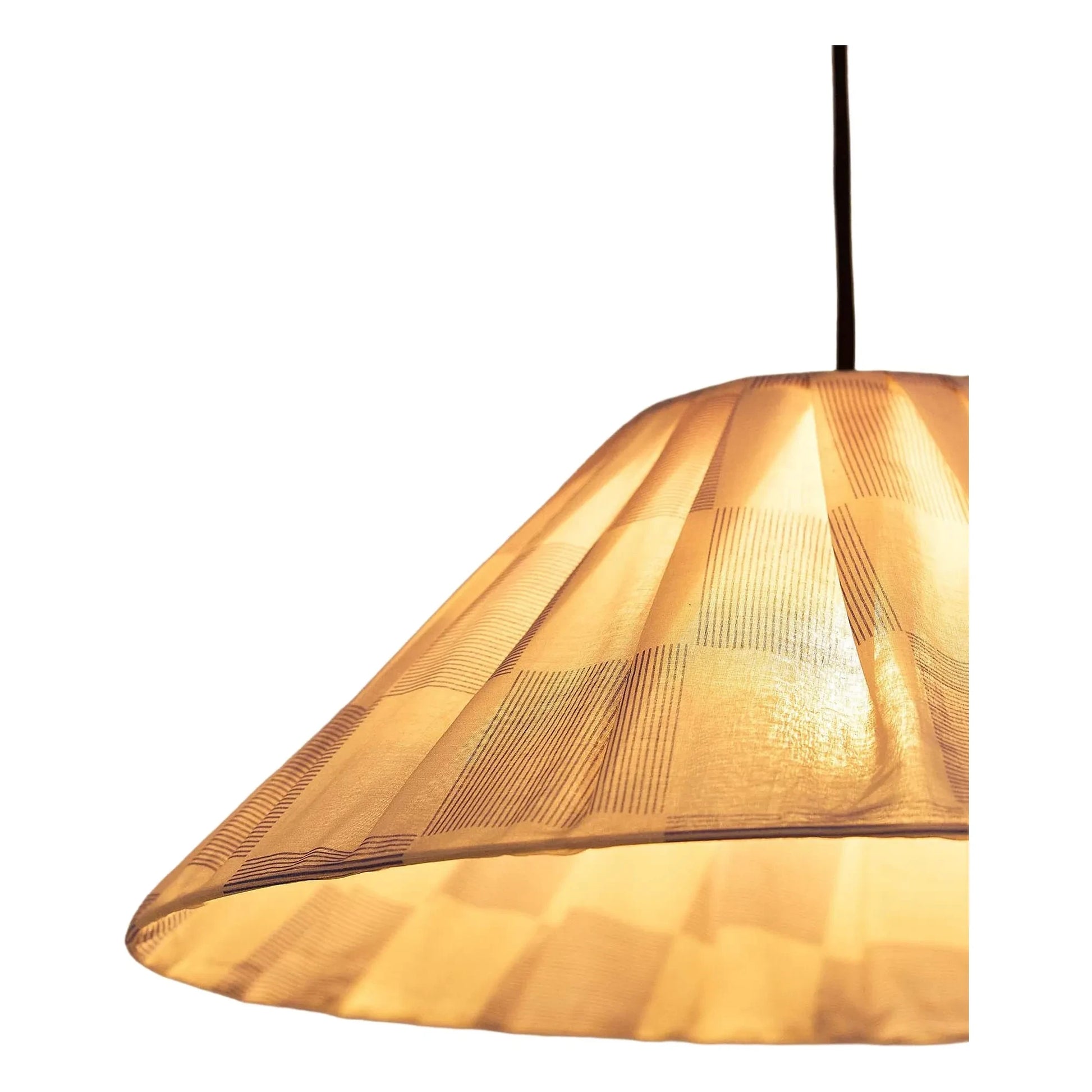 Nobodinoz - Ava Checks lampshade | Blue