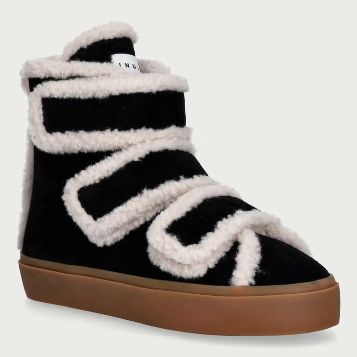 Inuikii Shearling Velcro High süet kadın spor ayakkabı