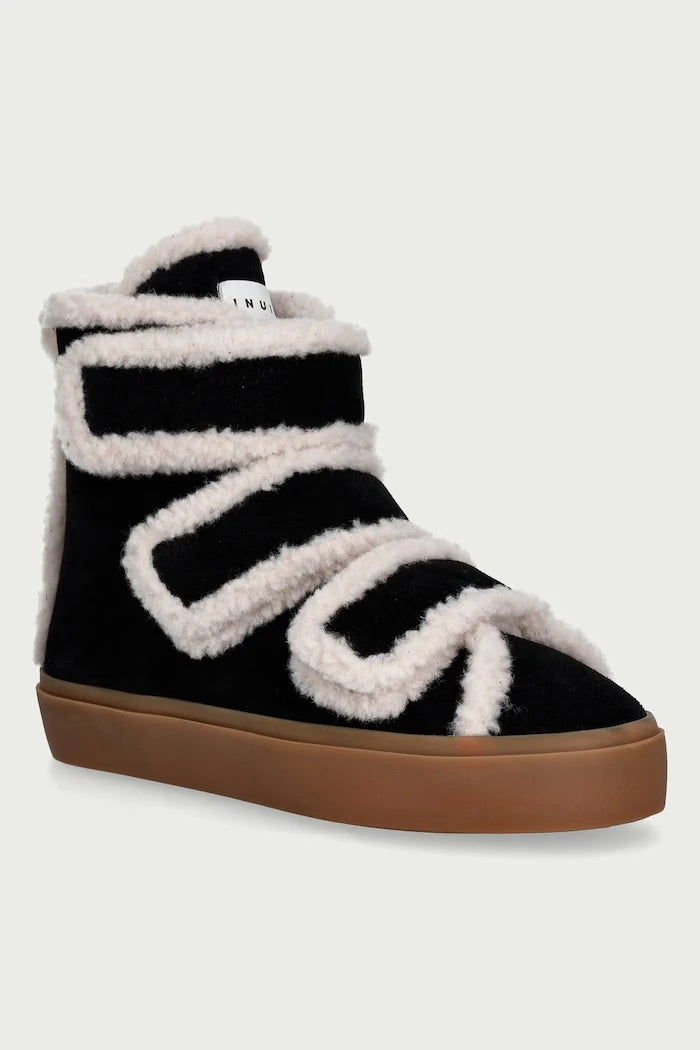 Inuikii Shearling Velcro High süet kadın spor ayakkabı