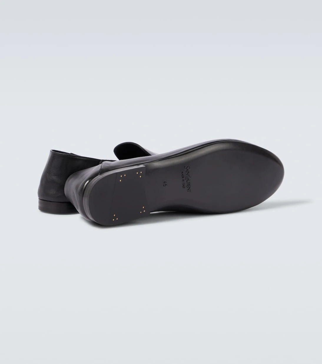 Saint Laurent - Alain leather slippers