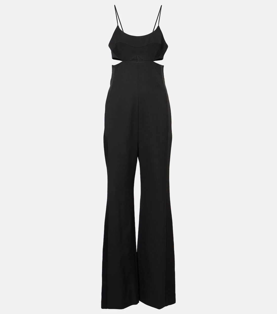 Victoria Beckham - Cami cutout crêpe satin jumpsuit