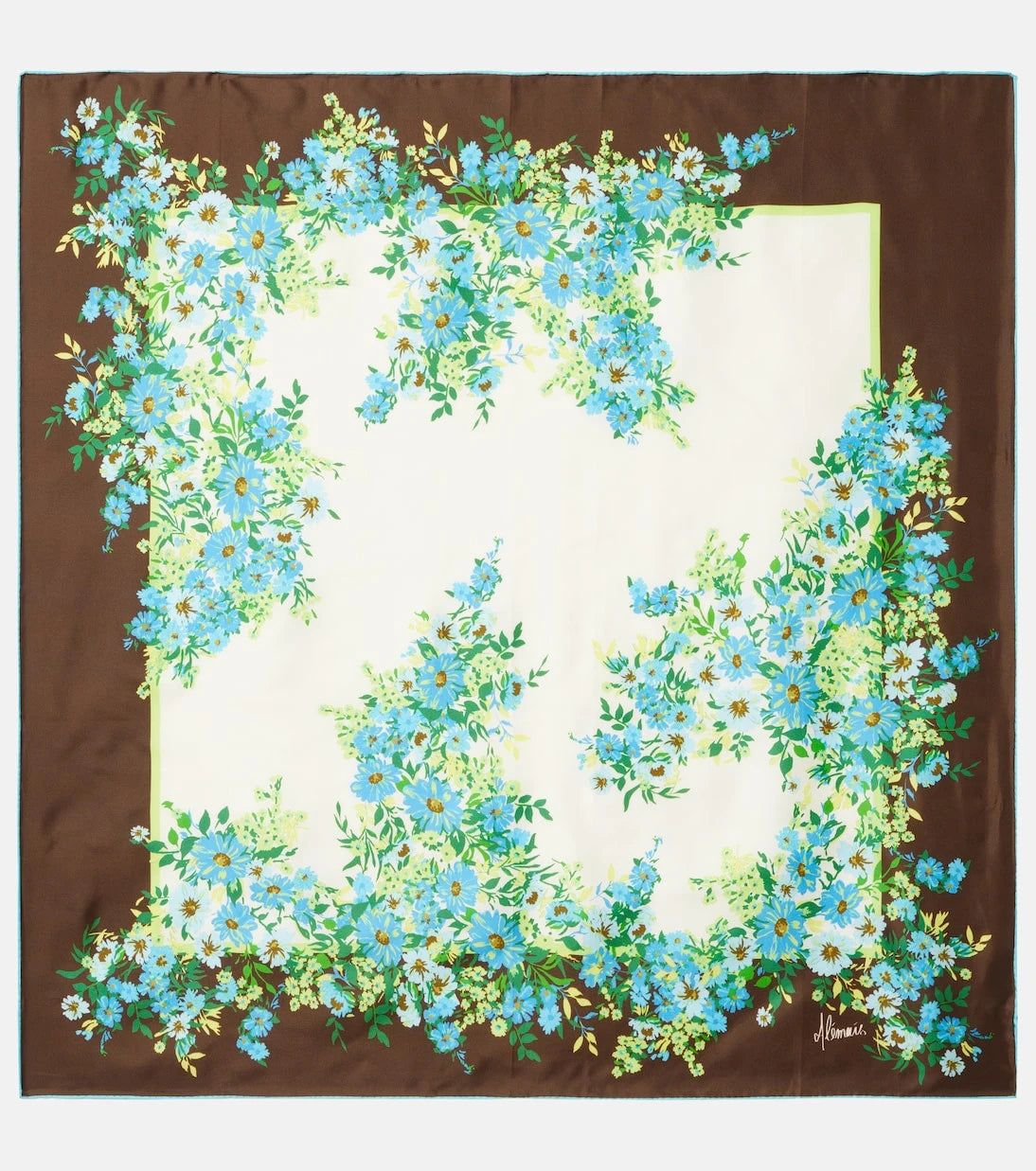 Alémais - Floral silk scarf