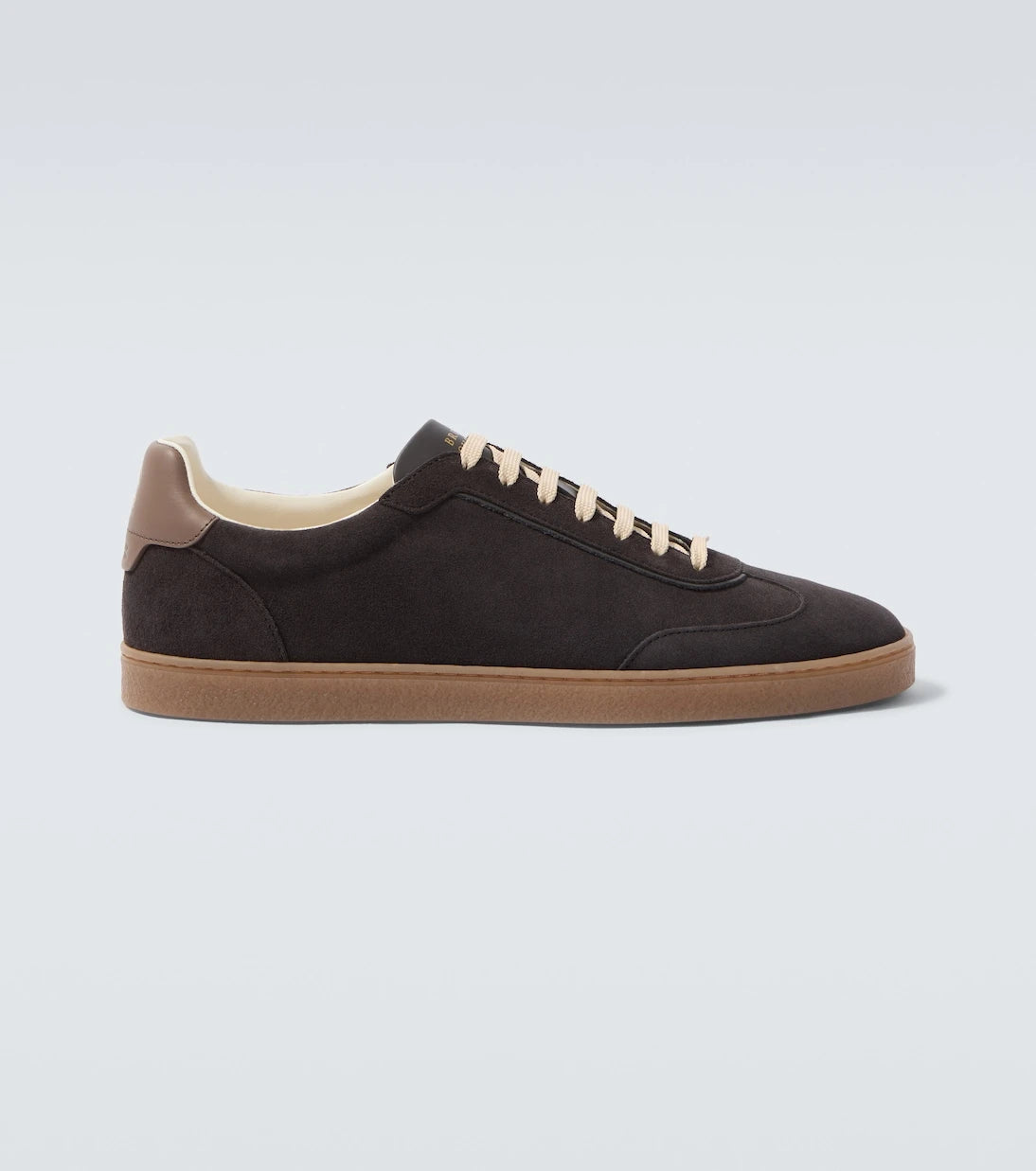 Brunello Cucinelli - Leather-trimmed suede sneakers