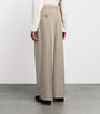 Toteme Beige Wide-Leg Tailored Trousers