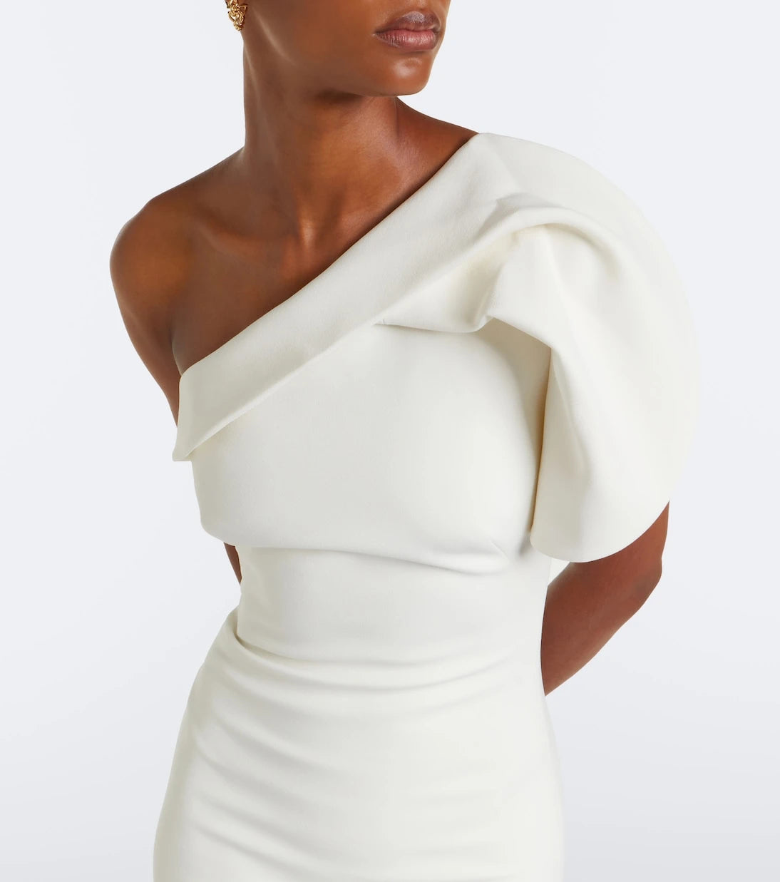 Safiyaa - One-shoulder crêpe gown