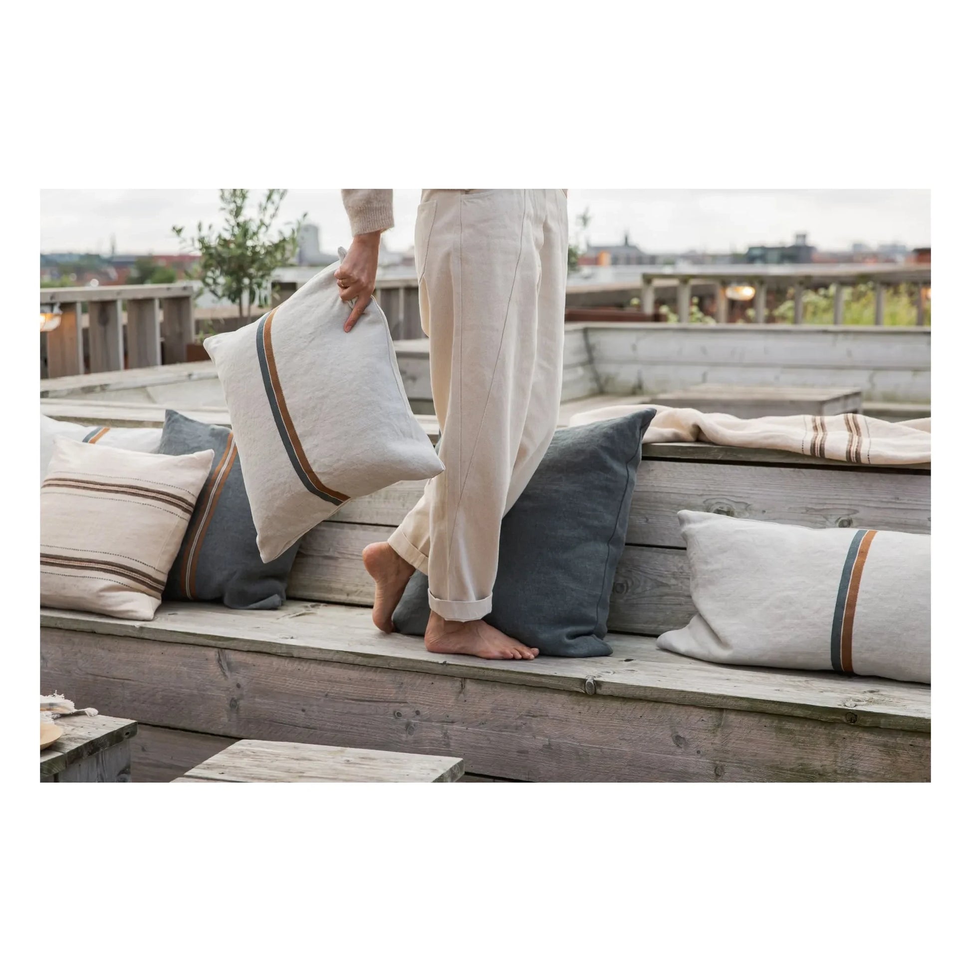 Libeco - Atlas cushion cover | Ecru