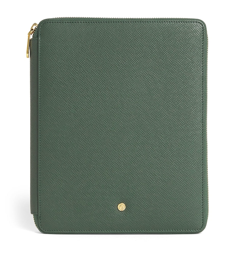 Leather Writing Folder GREEN
