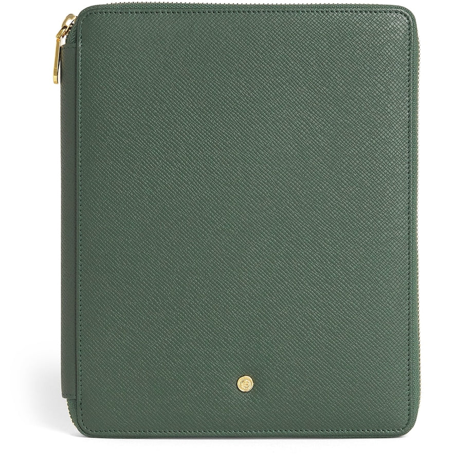 Leather Writing Folder GREEN
