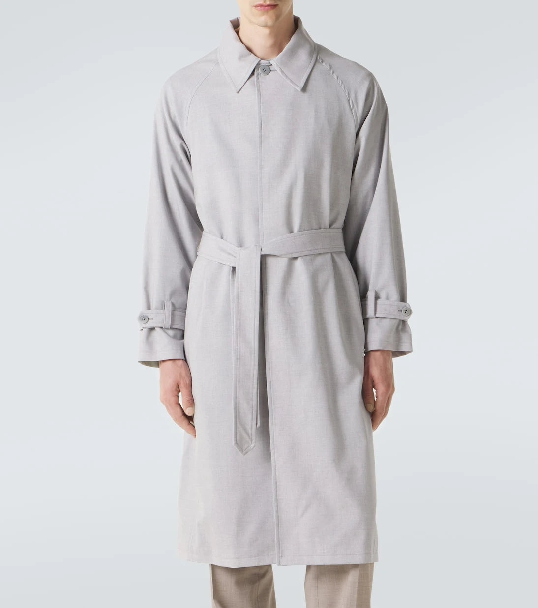 Stòffa - Belted wool coat