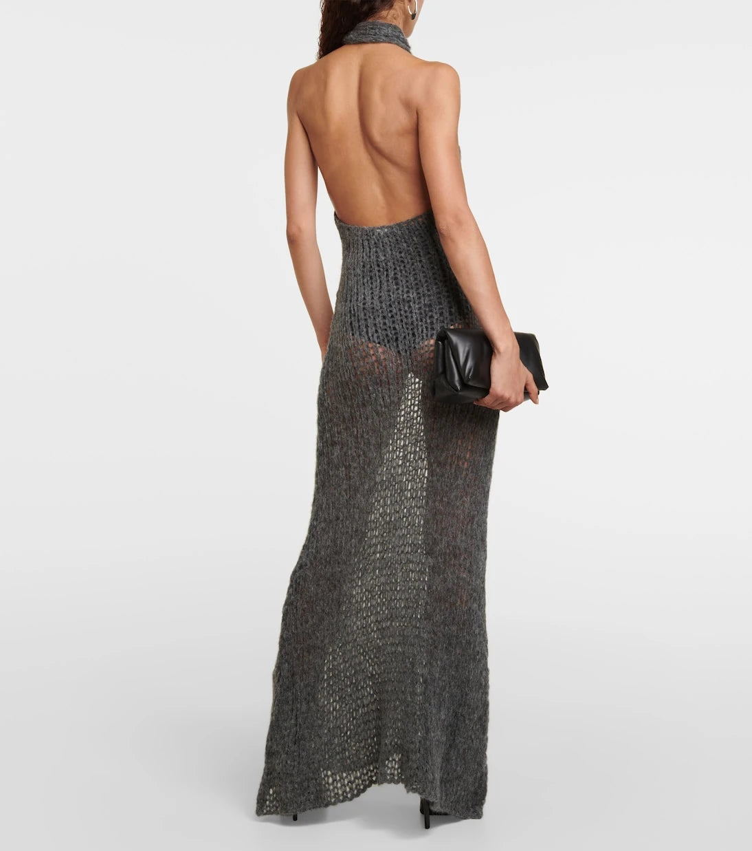Ann Demeulemeester - Halterneck alpaca-blend maxi dress