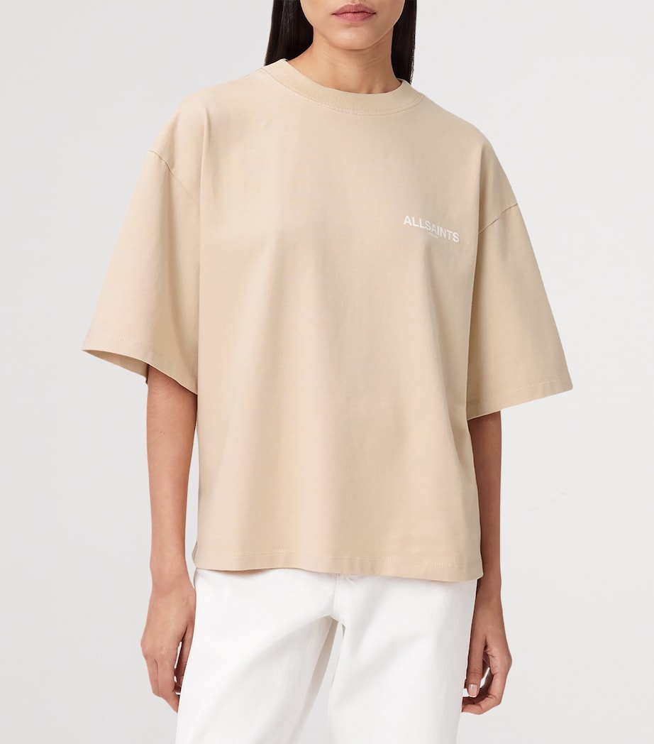 AllSaints White Organic Cotton Guardian Amelie T-Shirt