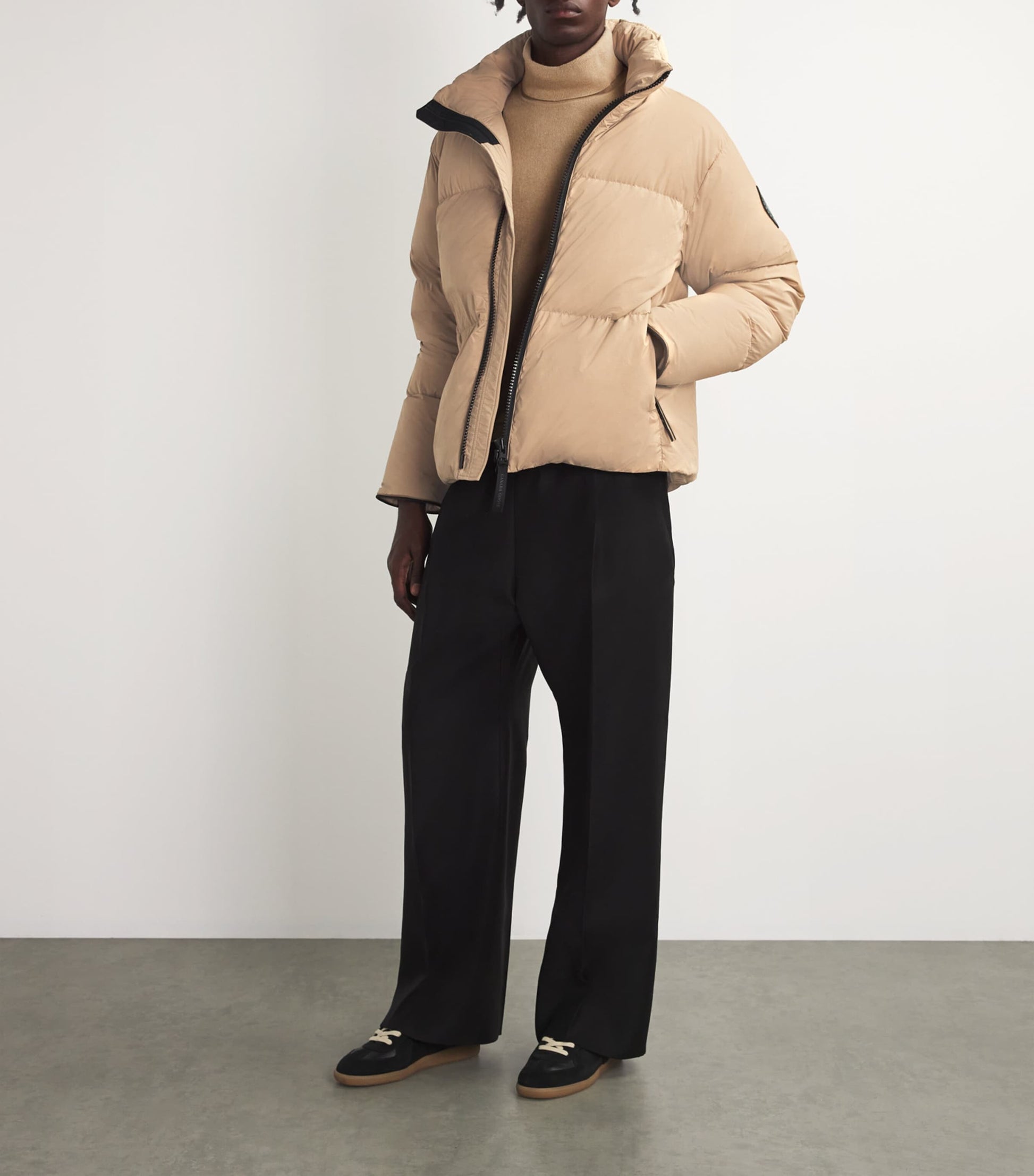 Beige Down Lawrence Puffer Jacket