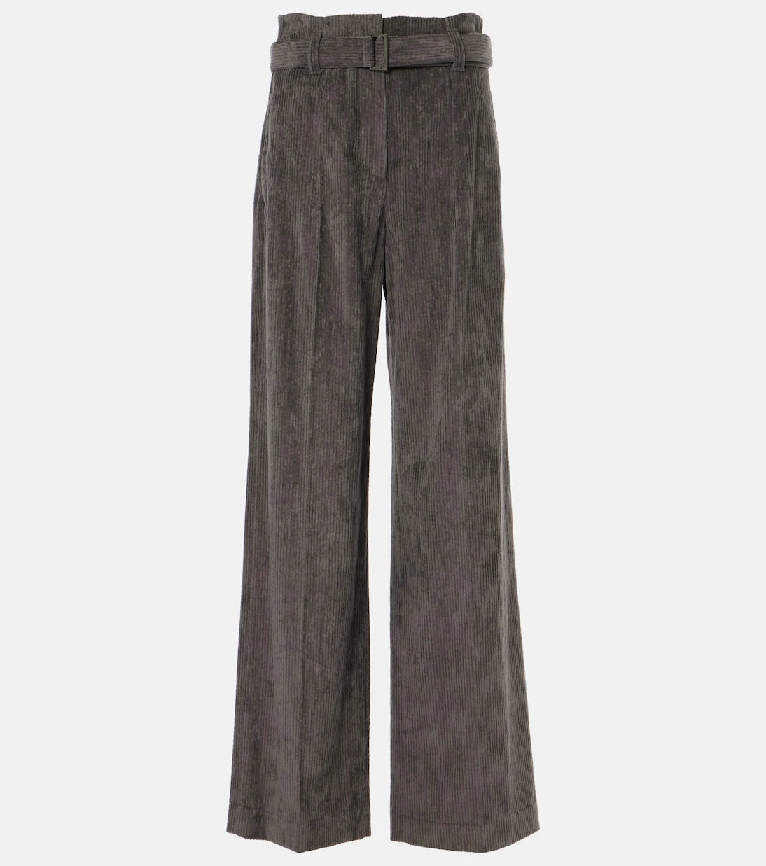 Brunello Cucinelli - High-rise cotton tapered pants