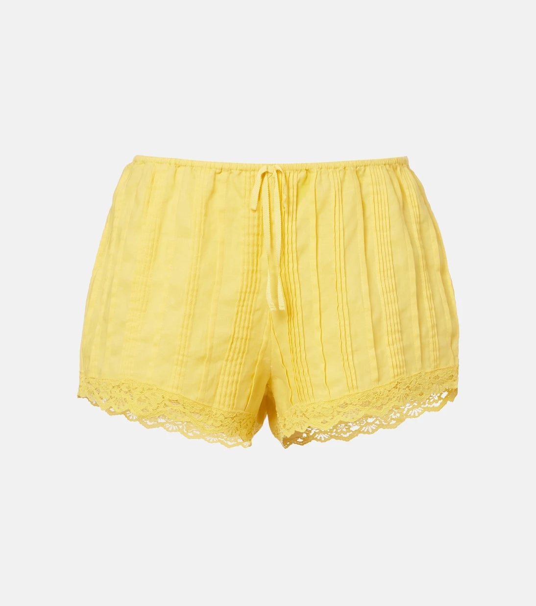 Dôen - Leda lace-trimmed shorts