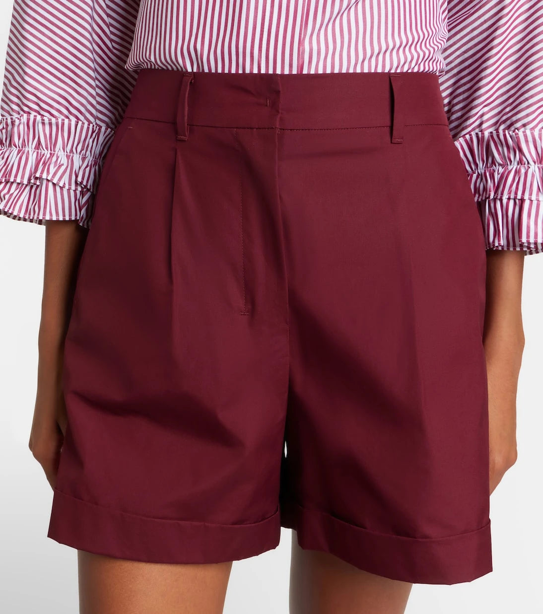 'S Max Mara - Cotton poplin shorts