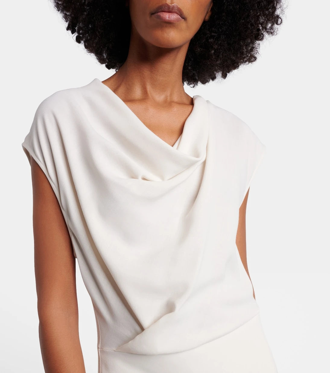 Brunello Cucinelli - Draped wool-blend maxi dress