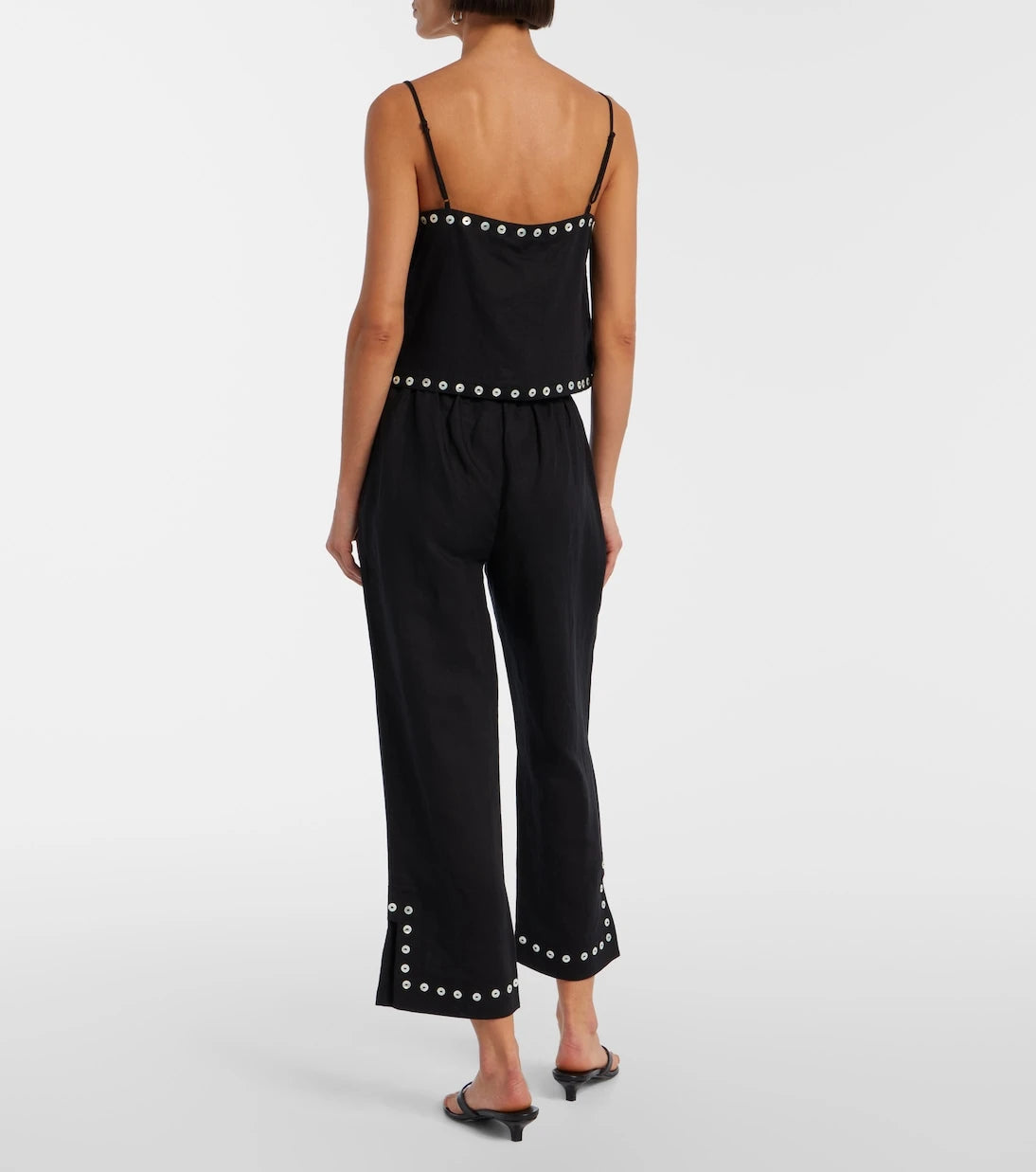 Staud - Piha linen-blend flared pants