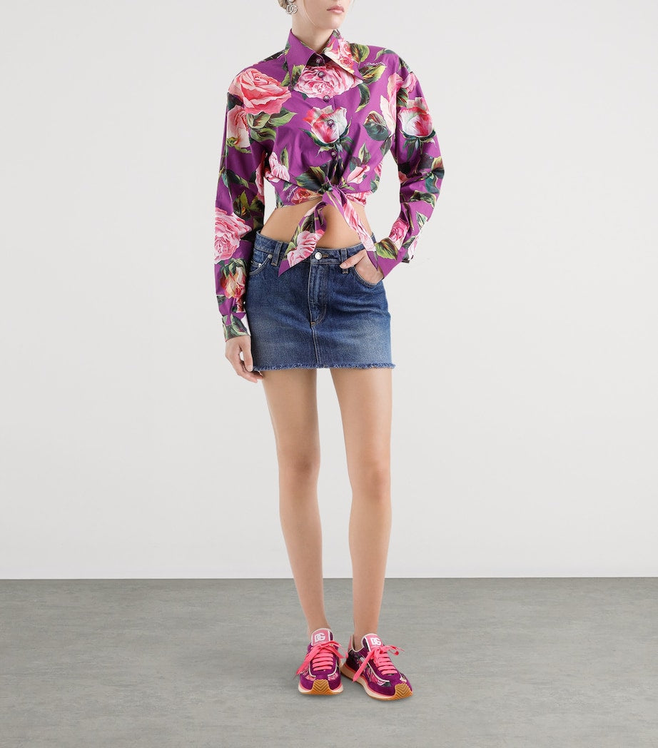 Dolce & Gabbana Multi Denim Mini Skirt