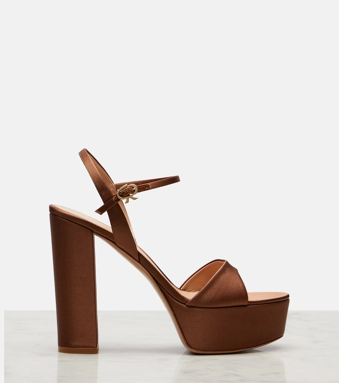Gianvito Rossi - Satin crêpe platform sandals