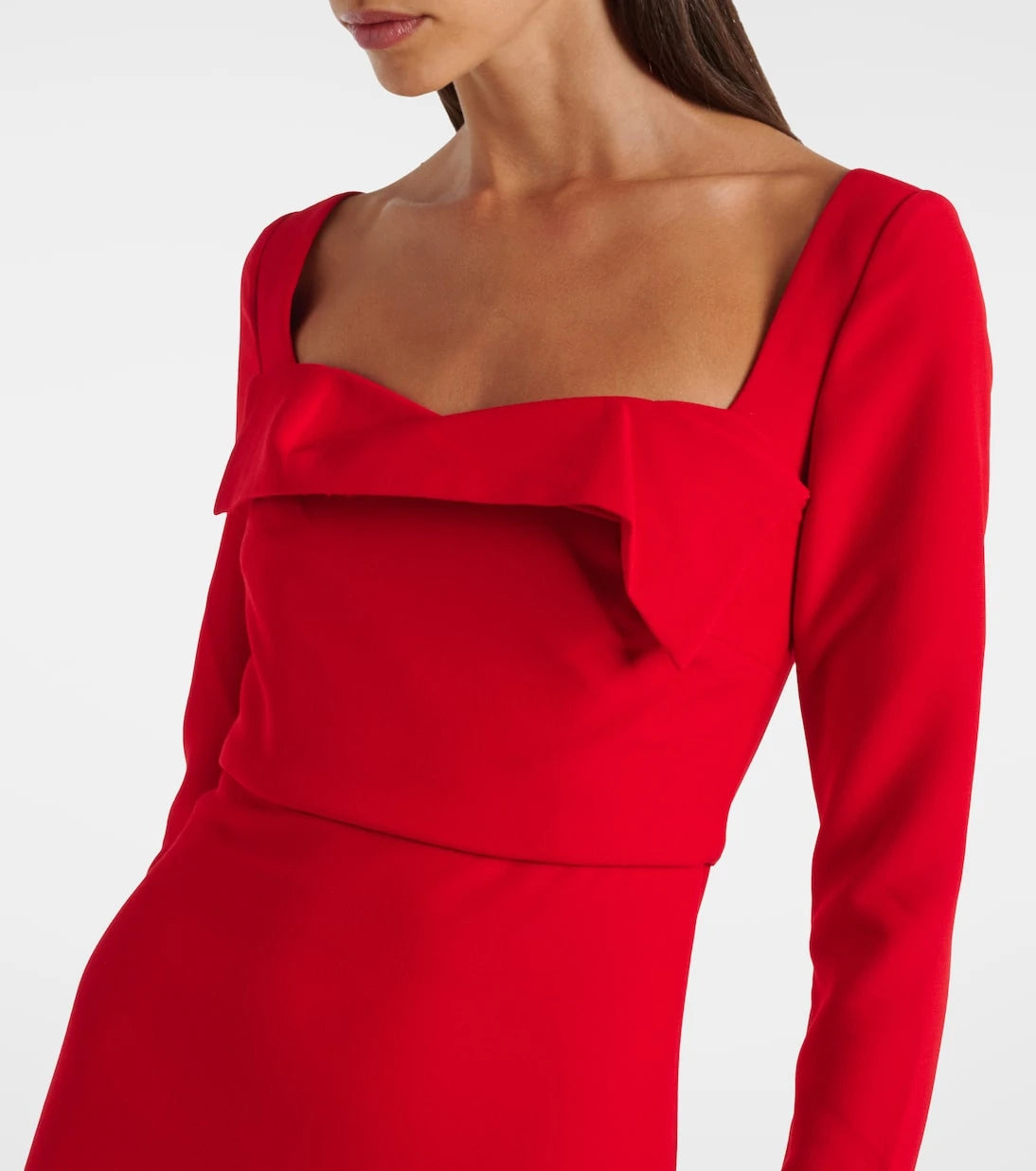 Roland Mouret - Draped crêpe midi dress