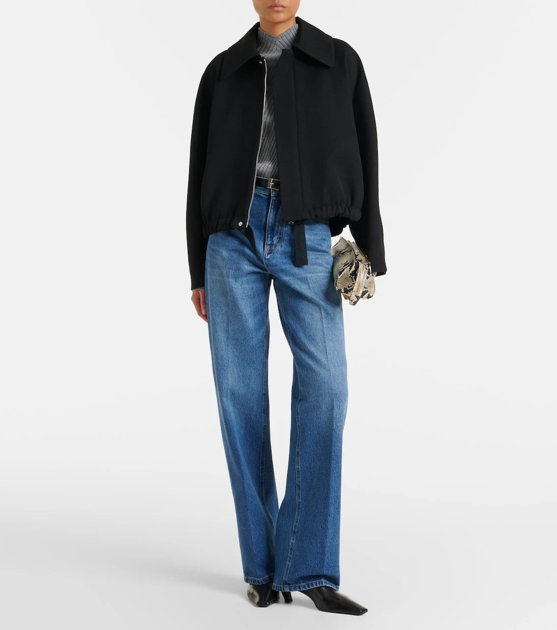 Victoria Beckham - Arden virgin wool gabardine blouson jacket