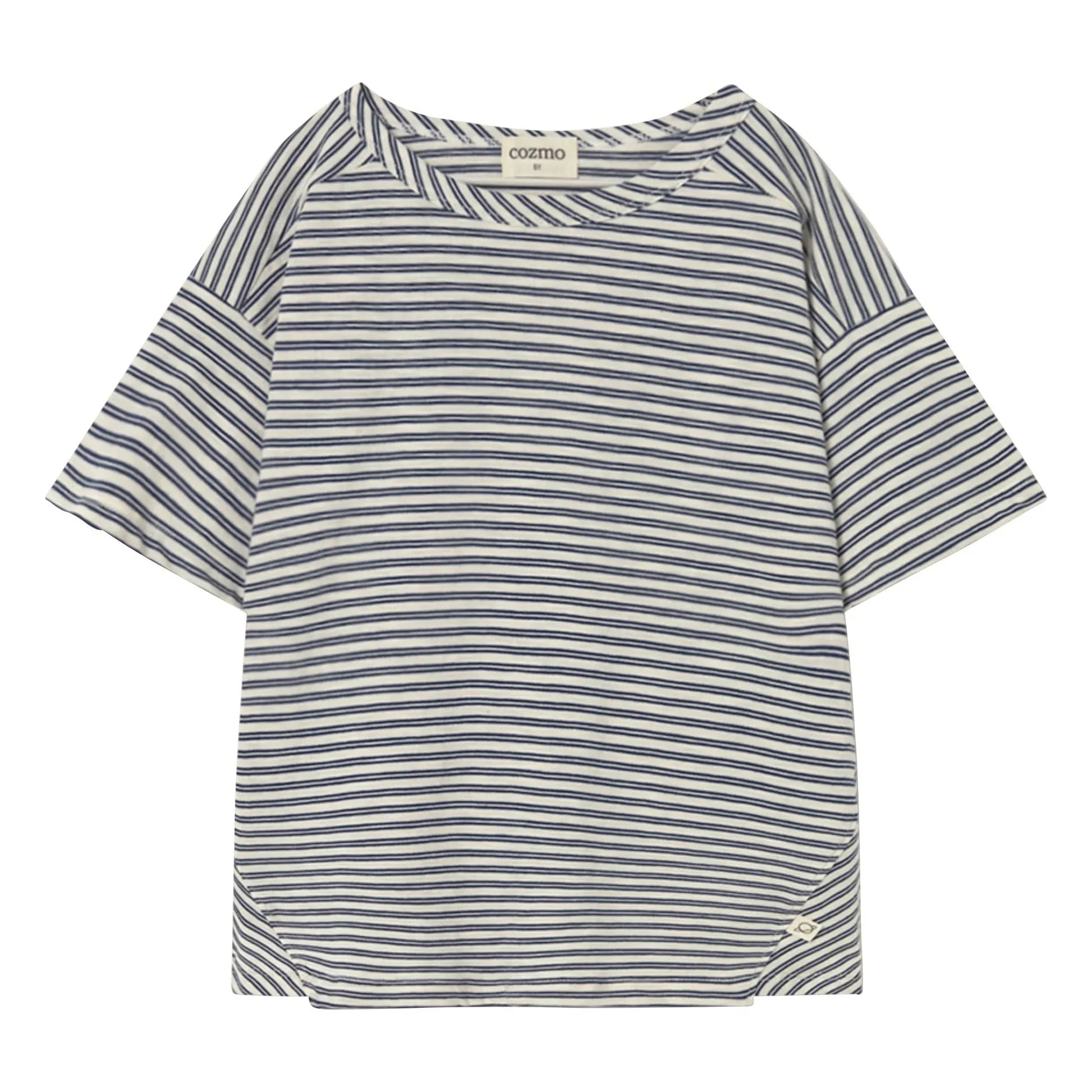 Cozmo - Alan Striped T-shirt | Navy blue