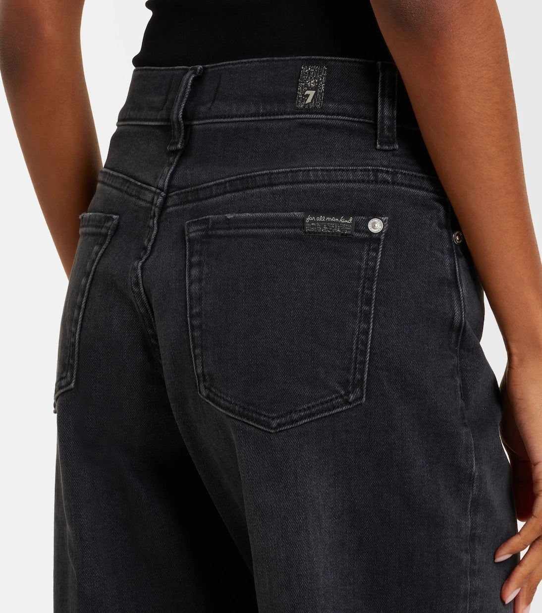 7 For All Mankind - بنطلون جينز بقصة مستقيمة "ستوفبايب"