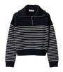Blue Cashmere Stripe Sweater