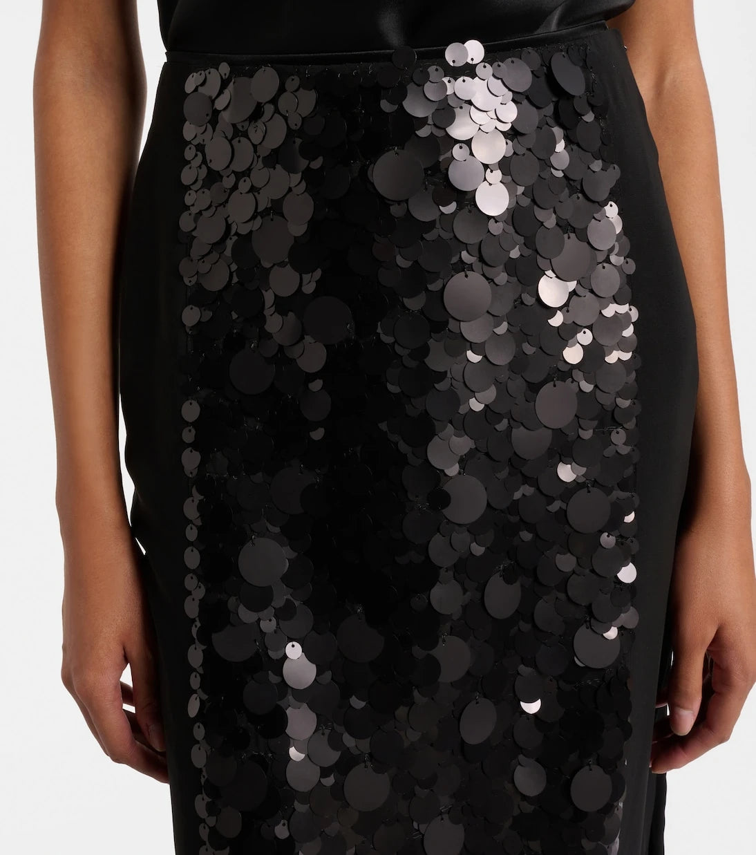 Joseph - Cambo sequined chiffon midi skirt