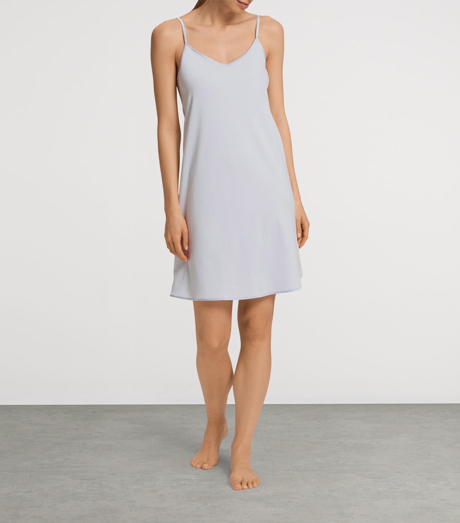Hanro Blue Cotton Nightdress