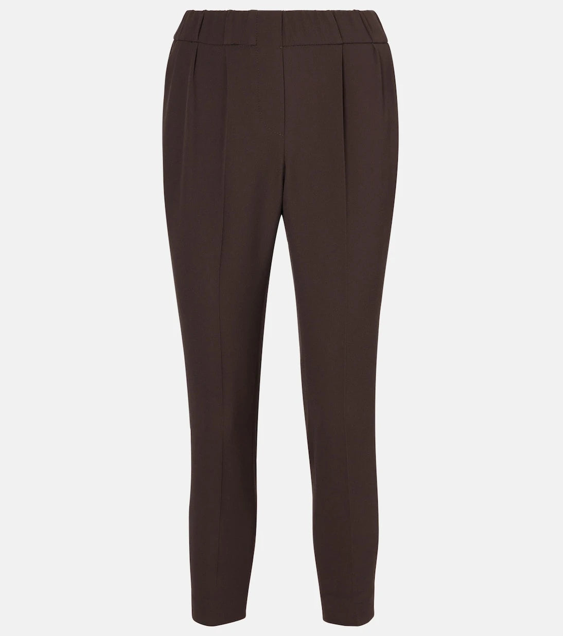 Brunello Cucinelli - Cropped crêpe slim pants