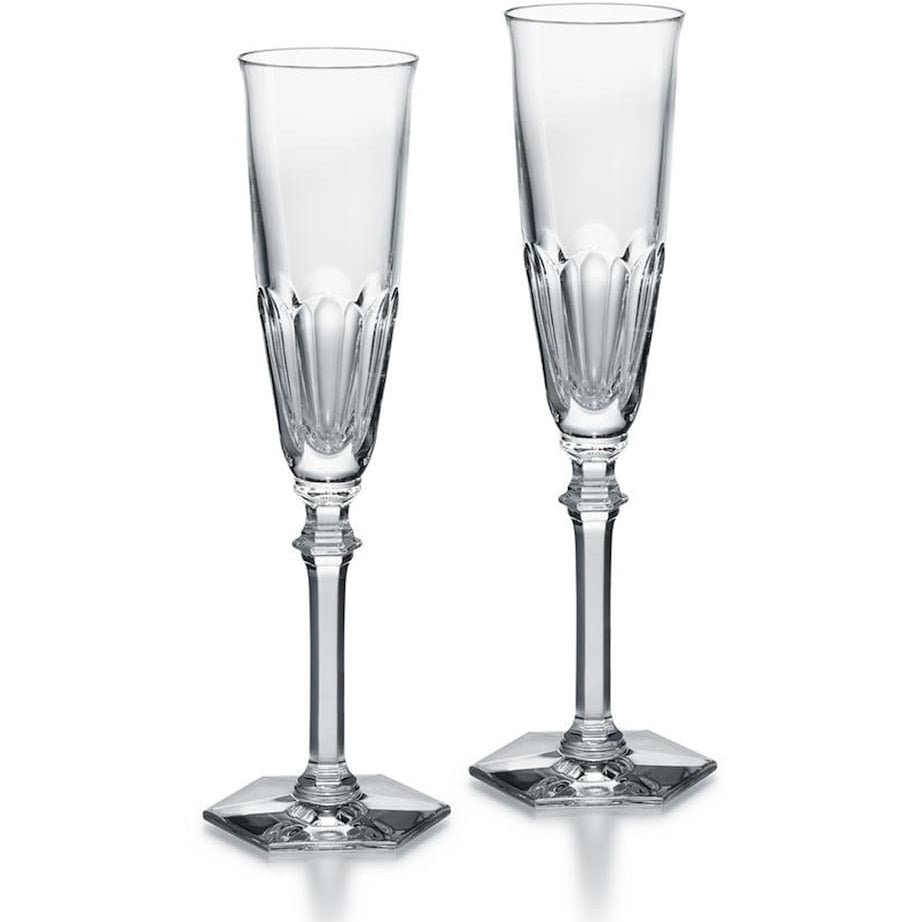 Baccarat Set of 2 Harcourt Eve Champagne Flutes
