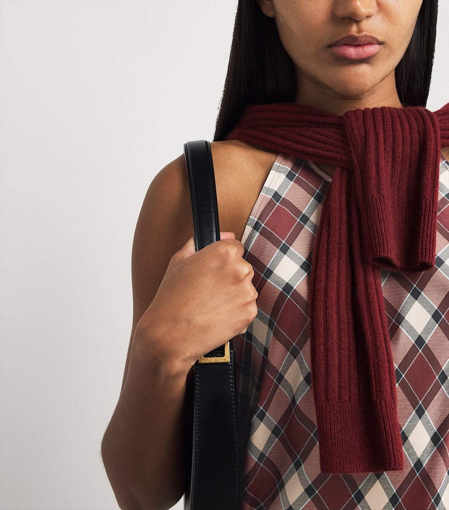 DÔEN Multi Silk Plaid Maxime Maxi Dress