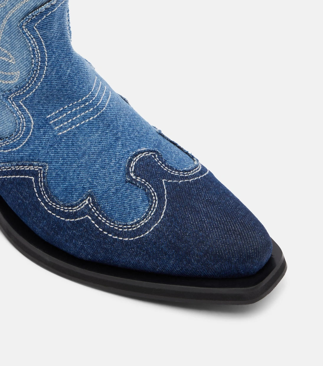 Ganni - Denim cowboy boots