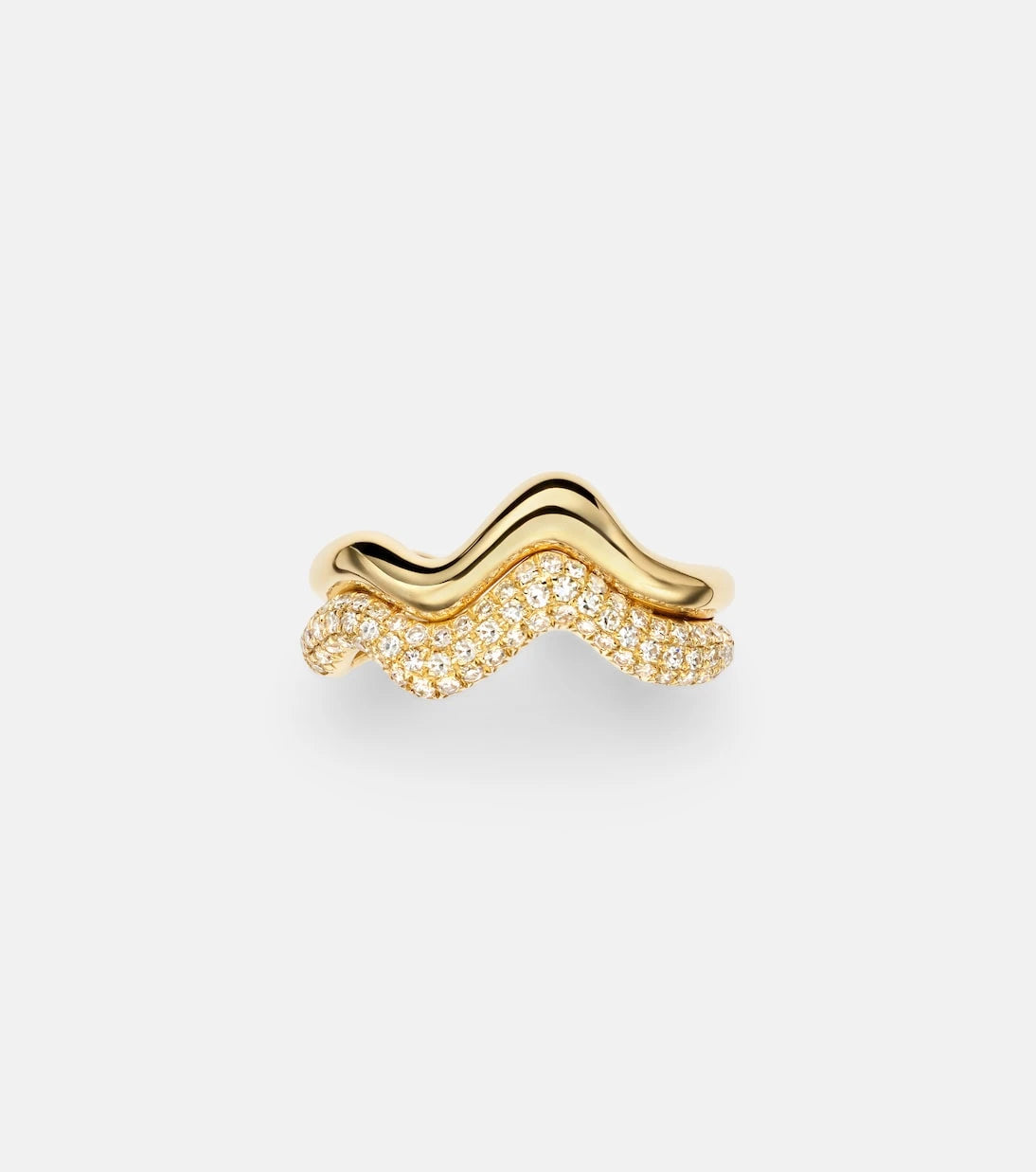 Shay Jewelry - سوار أذن من الذهب عيار 18 قيراطًا مرصّع بالألماس