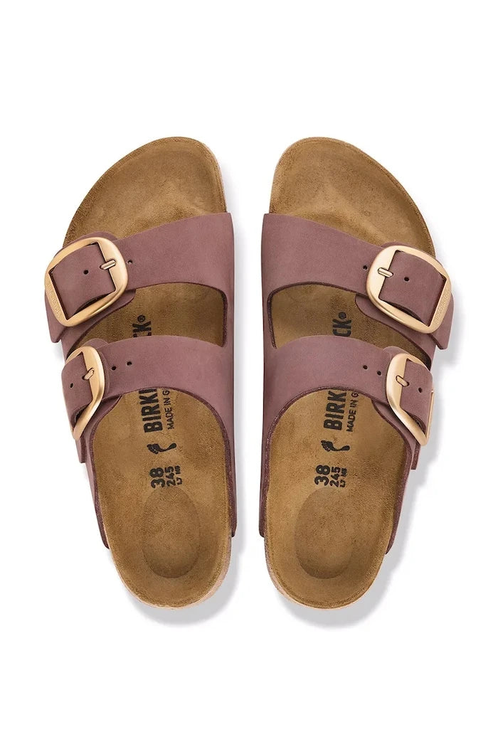 Birkenstock kadın nubuk terlik Arizona Big Buckle Nubuck Leather
