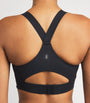 On Black Endurance Zip-Up Bra